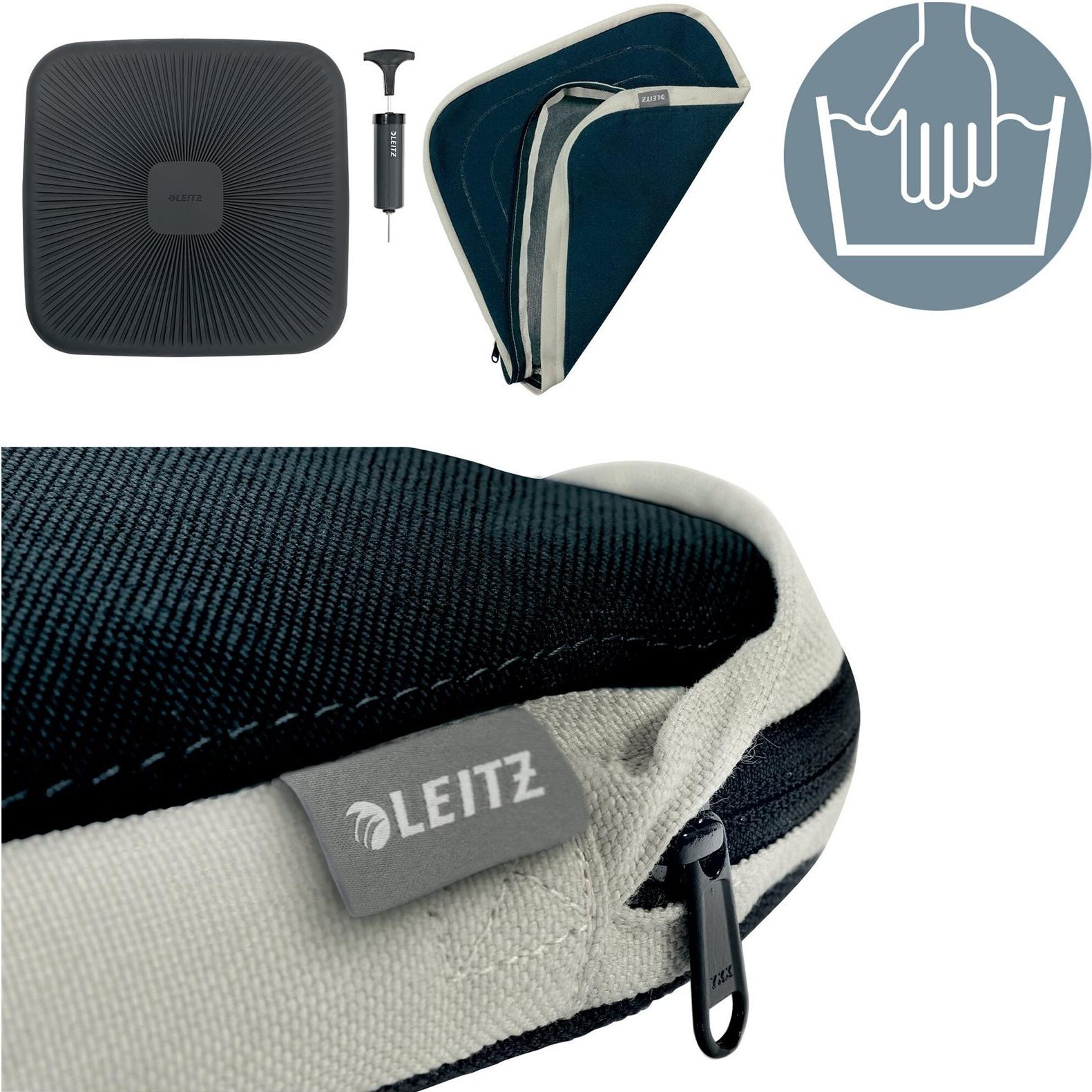 Leitz Ergo Active Sitzkissen – Luftgefüllt – Quadratisch – Dunkelgrau