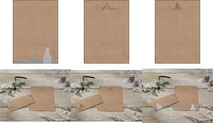 sigel Weihnachts-Motiv-Papier "Christmas with apples", A4 100/qm, Kraftpapier, für Inkjet/Laser/Kopierer, - 1 Stück (DP415)