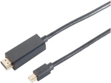 SHIVERPEAKS BS10-53025 DisplayPort-Kabel 1 m Mini DisplayPort HDMI Schwarz (BS10-53025)