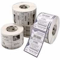 ZEB Z-Ultimate 3000T White 38mm x 13mm Premium gloss white polyester label with permanent adhesive - for Mid/High/Pax , min.order: 10 Rolls (76534)