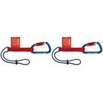 KNIPEX Tethering System Set - Tool adapter strap with carabiner (Packung mit 2) (00 50 06 T BK)