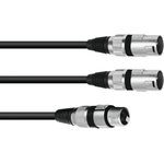 Omnitronic 30225206 Audio-Kabel 3 m XLR (3-pin) 2 x XLR (3-pin) Schwarz (30225206)