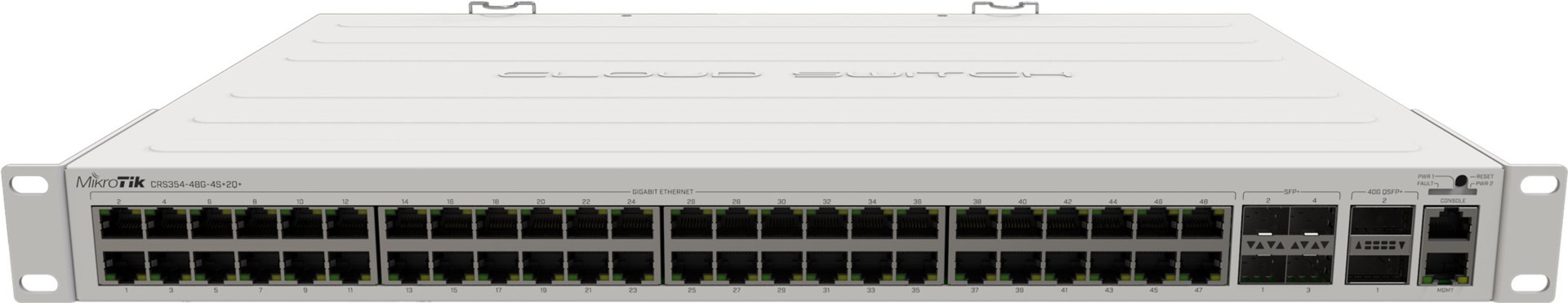 Mikrotik CRS354-48G-4S+2Q+RM Netzwerk-Switch L2 Gigabit Ethernet (10/100/1000) Grau (CRS354-48G-4S+2Q+RM)