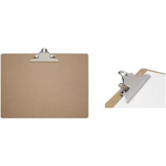 MAUL Klemmbrett MAULclassic, Hartfaser-Holz, A3 quer Klemme an der langen Seite, aus Metall, Klemmweite: 25 mm, - 1 Stück (2392870)