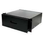 StarTech.com 4HE Rackschublade aus Stahlblech in Schwarz (4UDRAWER)