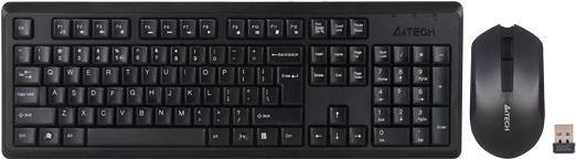 A4Tech 4200N Tastatur Maus enthalten USB QWERTY Englisch Schwarz (4200N)