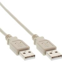 InLine USB 2.0 Kabel, A an A, beige - 0,5m (34305H)