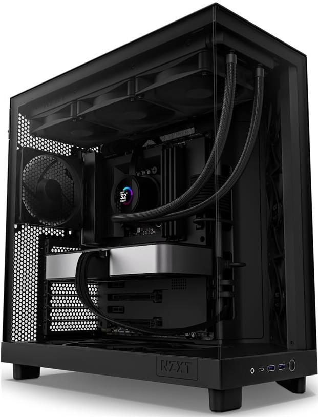 NZXT H6 Flow Midi-Tower PC-Gehäuse Schwarz ATX microATX Mini-ITX (CC-H61FB-01)