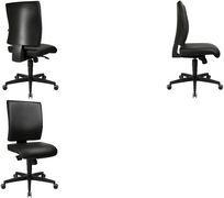 Topstar Bürodrehstuhl "Lightstar 10", Kunstleder, schwarz Bezug: Kunstleder (88% PVC, 12% Baumwolle), stufenlose - 1 Stück (LSH1000D10H)