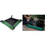 Bradas Pflanzen-Umtopfmatte, 1.000 x 1.000 mm, grün/schwarz Außenlage aus Oxford 600D, Innenlage aus PE, wasserdicht, - 1 Stück (TQ-P2/100)