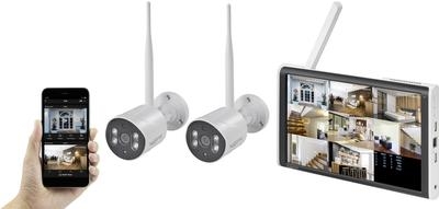 Sygonix Funk-UEberwachungskamera-Set 8-Kanal mit 2 Kameras 1920 x 1080 Pixel 2.4 (SY-6330458)