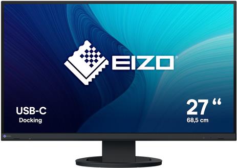 EIZO FlexScan EV2720S-BK, LED-Monitor - (68.5 cm (27 Zoll), schwarz, WQHD, IPS, USB-C, USB-Hub) [Energieklasse D] (EV2720S-BK)