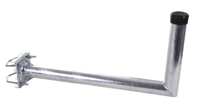 WEIß MAS4855 Mastausleger 55 cm Stahl mit Schelle Weiß