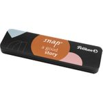 Pelikan Kugelschreiber Snap Metalic K10 Frostblau im Etui Blau Clip-on-Einziehkugelschreiber Medium 1 Stück(e) (821278)