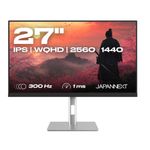 JAPANNEXT WQHD Gaming Monitor 68,58 cm (27") 2560x1440 Pixel,IPS Panel, 1 ms, 300 Hz, AMD FreeSync, HDMI, DisplayPort (JN-I270WQHD300F-HSP)