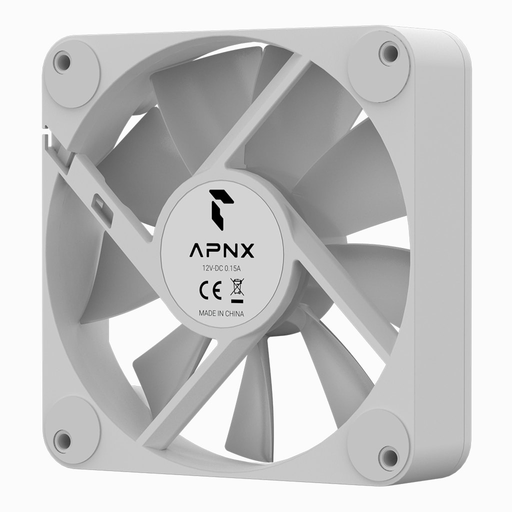 APNX FP1-140 PWM ARGB Gehäuselüfter 140mm 1.300 rpm 86,85 cfm Weiß