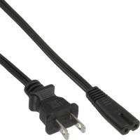 InLine Netzkabel Netzstecker USA - Euro 8/Buchse 1,8 m schwarz (16654U)