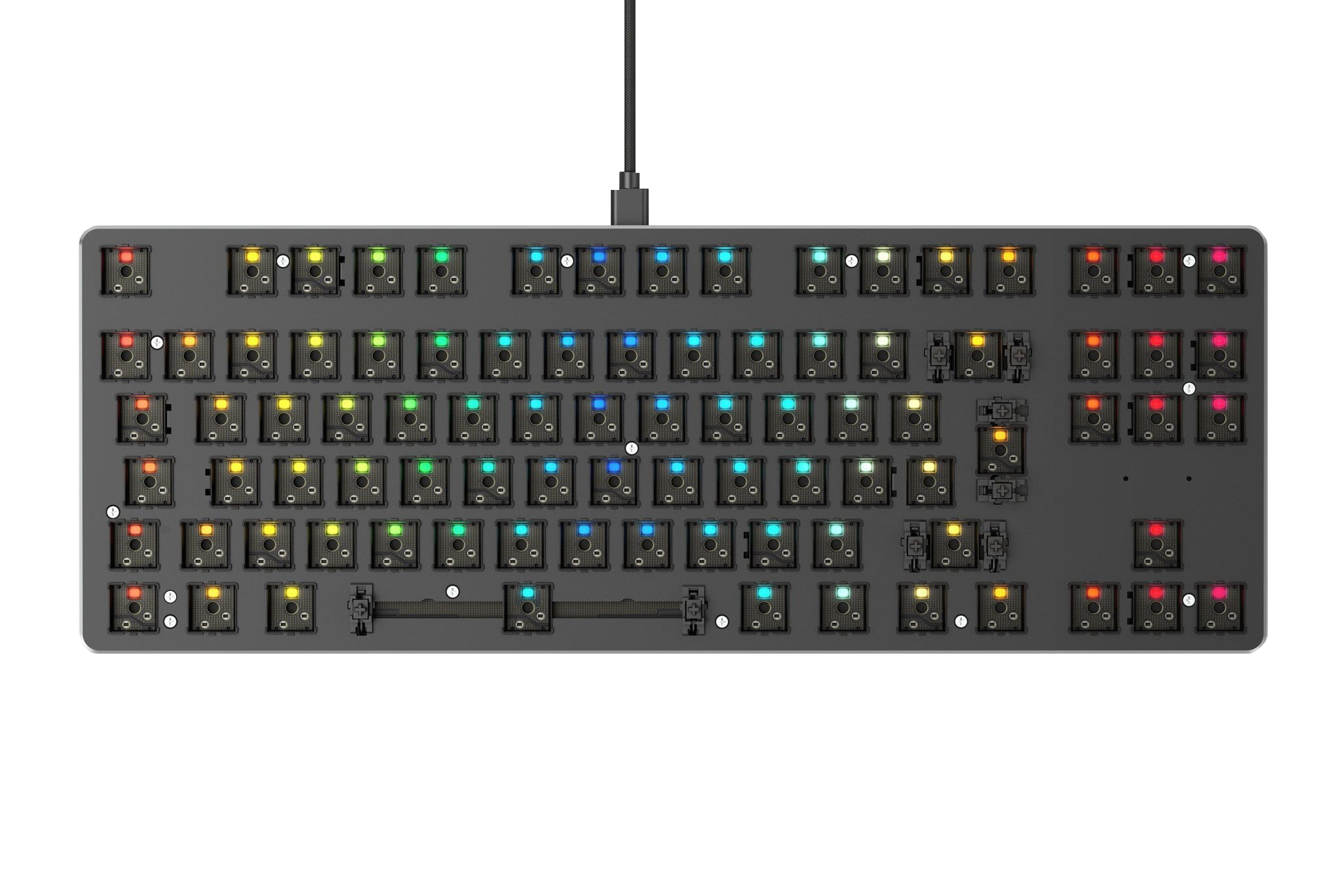 Glorious GMMK TKL ISO Customized Tastatur USB RGB Schwarz