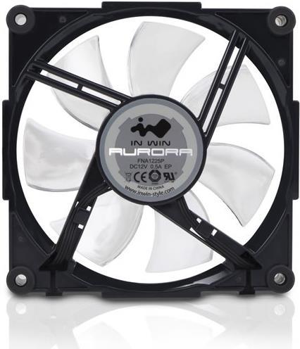 In Win AURORA Computergehäuse Kühler 12 cm Schwarz - Weiß 1 Stück(e) (Aurora Black/White)