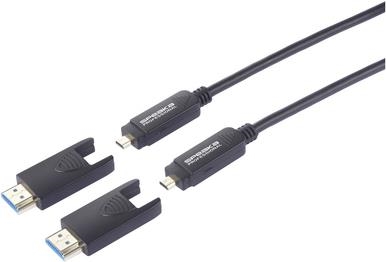 SpeaKa Professional Glasfaser HDMI Anschlusskabel HDMI-A Stecker HDMI-Micro-D (SP-13597808)