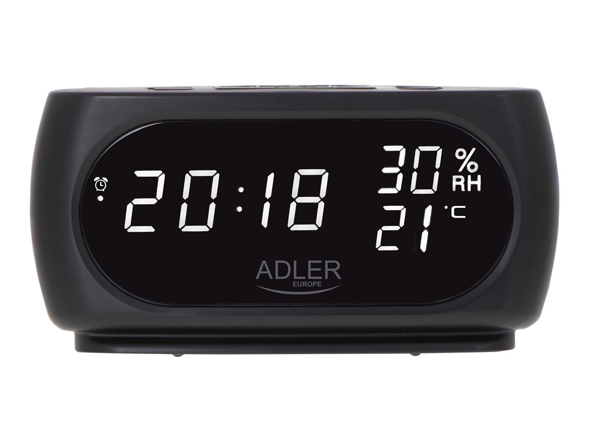 Adler AD 1186 Digitale Tischuhr LCD Dreieckig Schwarz