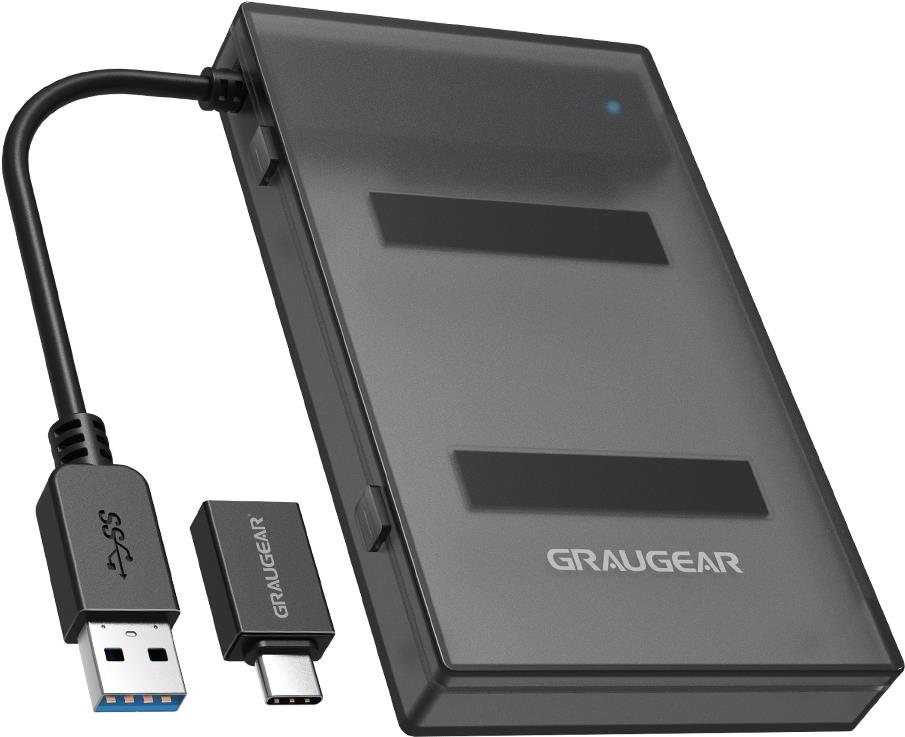 GRAUGEAR G-2603-AC Speicherlaufwerk-Docking-Station USB 3.2 Gen 1 (3.1 Gen 1) Type-A Schwarz (G-2603-AC)