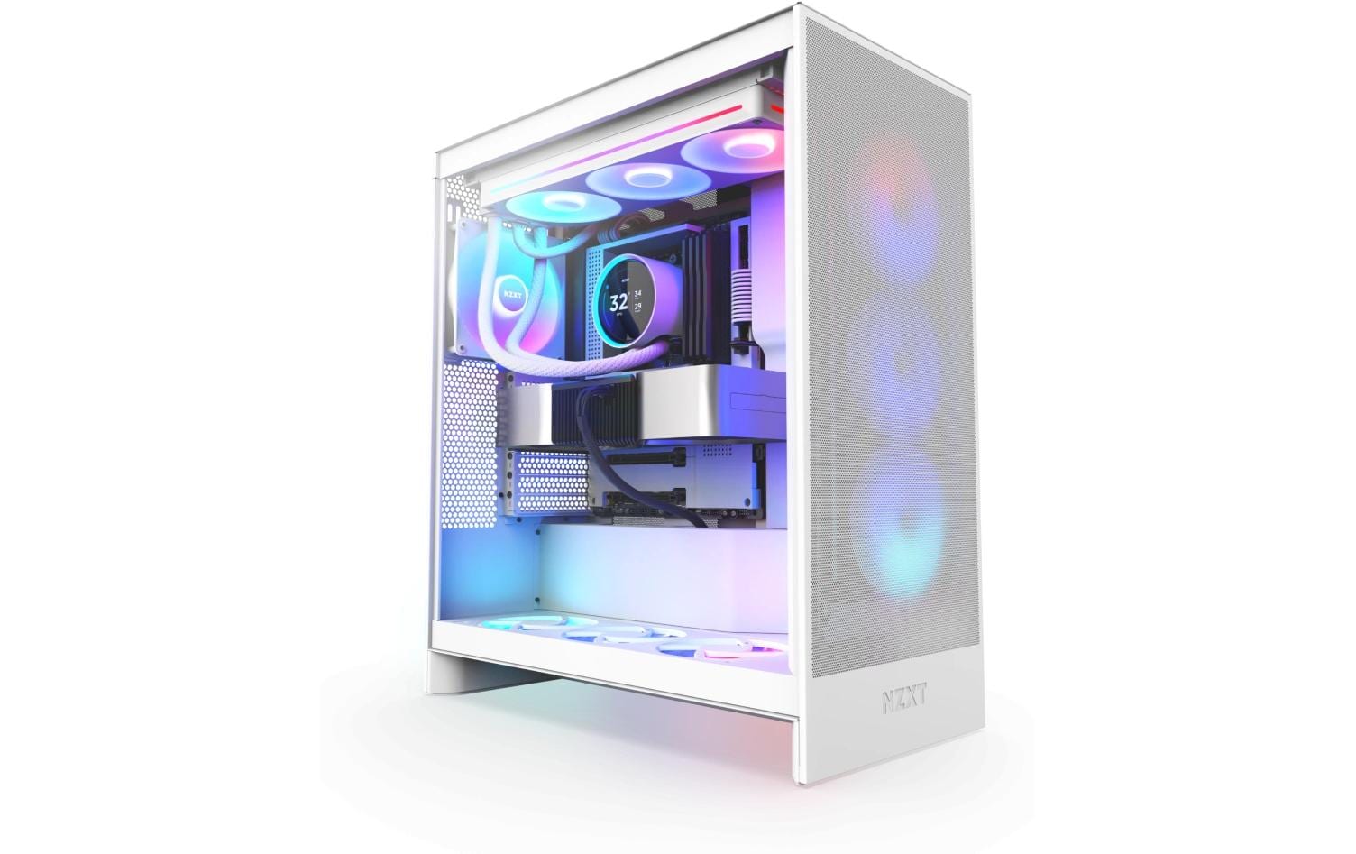 NZXT Kraken Elite 360 RGB AiO-Wasserkühlung mit LCD-Display 360 mm Mattes Weiß