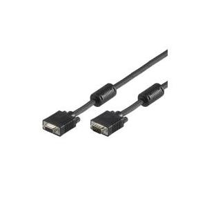 Verlängerung S-VGA Stecker auf Buchse, schwarz, 10m, Good Connections® (P4321-10)