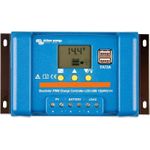 Victron Energy Blue-Solar PWM-LCD&USB Laderegler PWM 12 V, 24 V 30 A (SCC010030050)