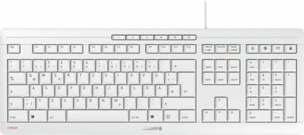 Cherry STREAM KEYBOARD JK-8500HU-0 USB Tastatur QWERTZ Ungarisch Weiß/Grau