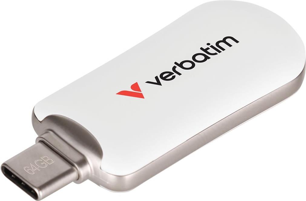 Verbatim PLECTRA USB-C FLASH DRIVE WHITE 64GB (30228)