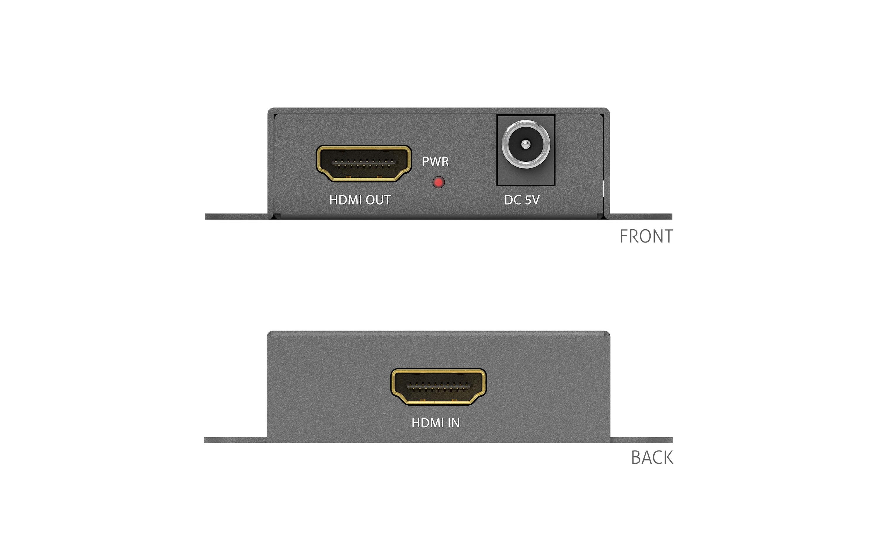 PureLink PureTools PT-R-HD21 HDMI Repeater 4K 60 Hz Schwarz