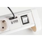 S-Conn 60317-W 4AC-Ausgänge 1.5m Weiß Verlängerungskabel (60317-W)