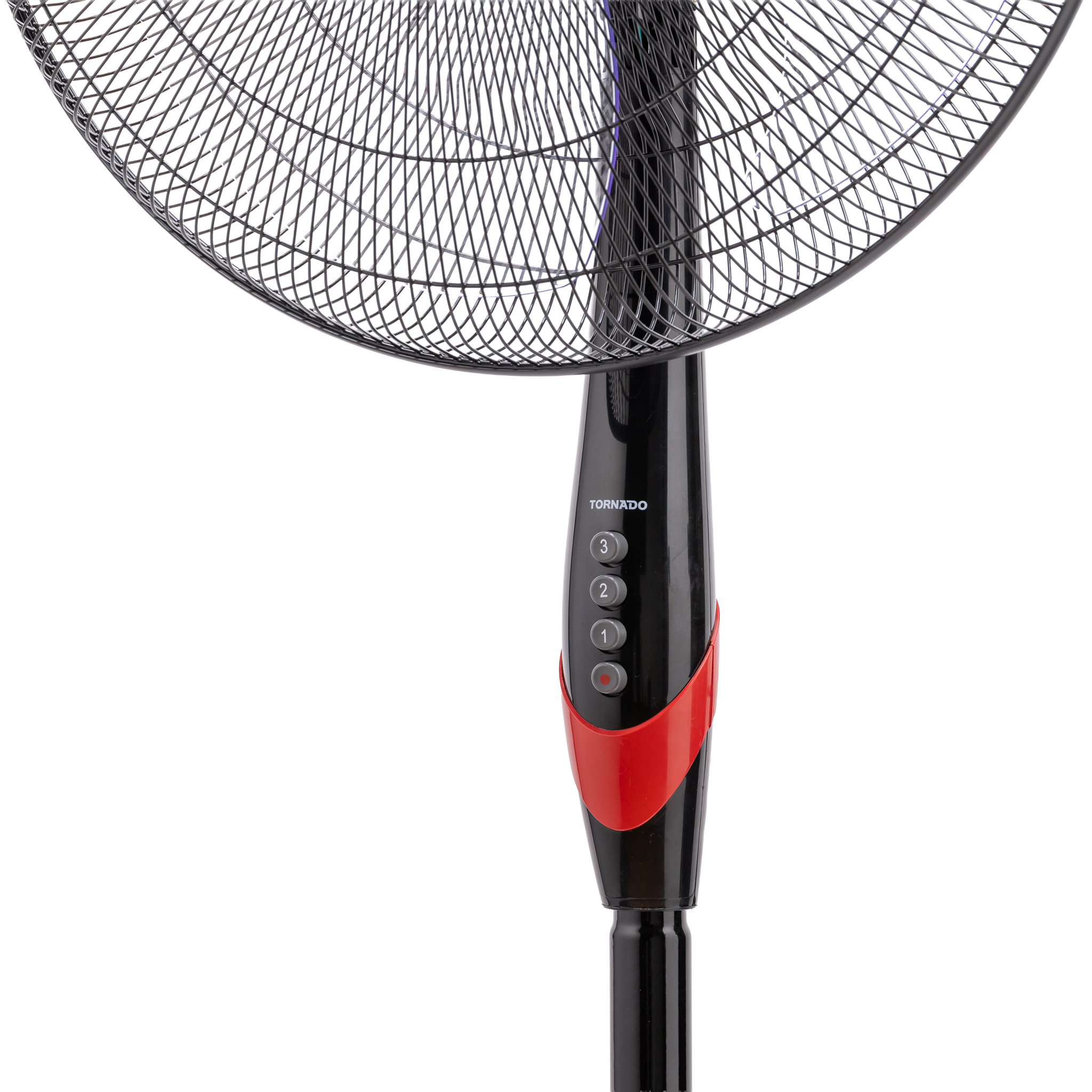 Tornado Ventilator TSF-18XW 18" 4 Flügel Schwarz, Rot