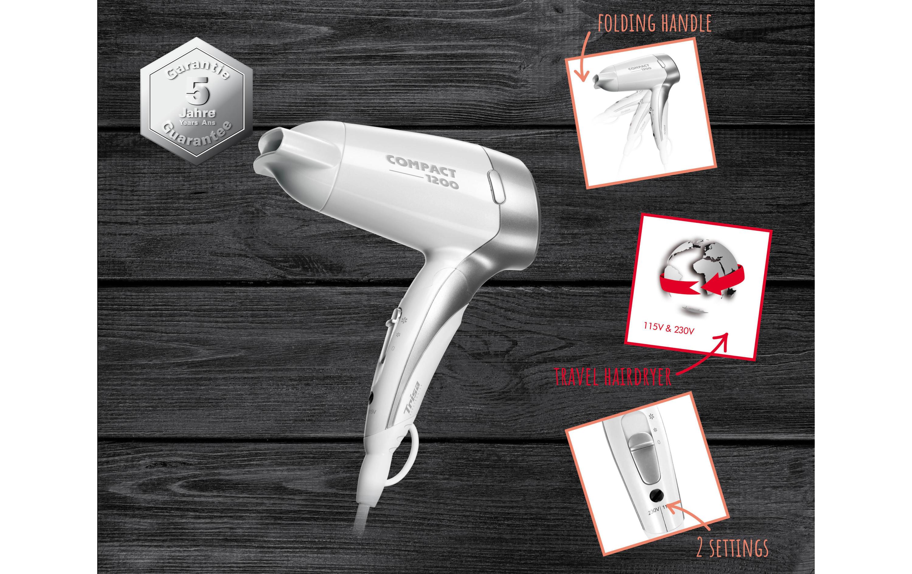 Trisa Compact 1200 1200 W Weiß