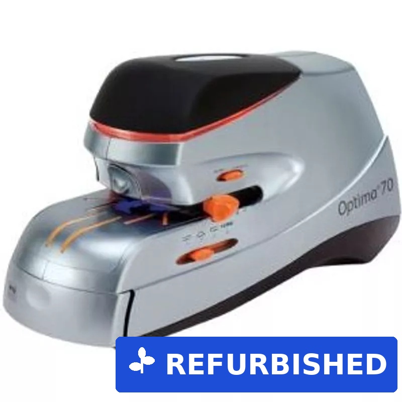 REXEL Elektrisches Heftgerät Optima 70 Heftleistung: 70 Blatt, schwarz-silber-orange, aus Metall, (2102355) (geöffnet)