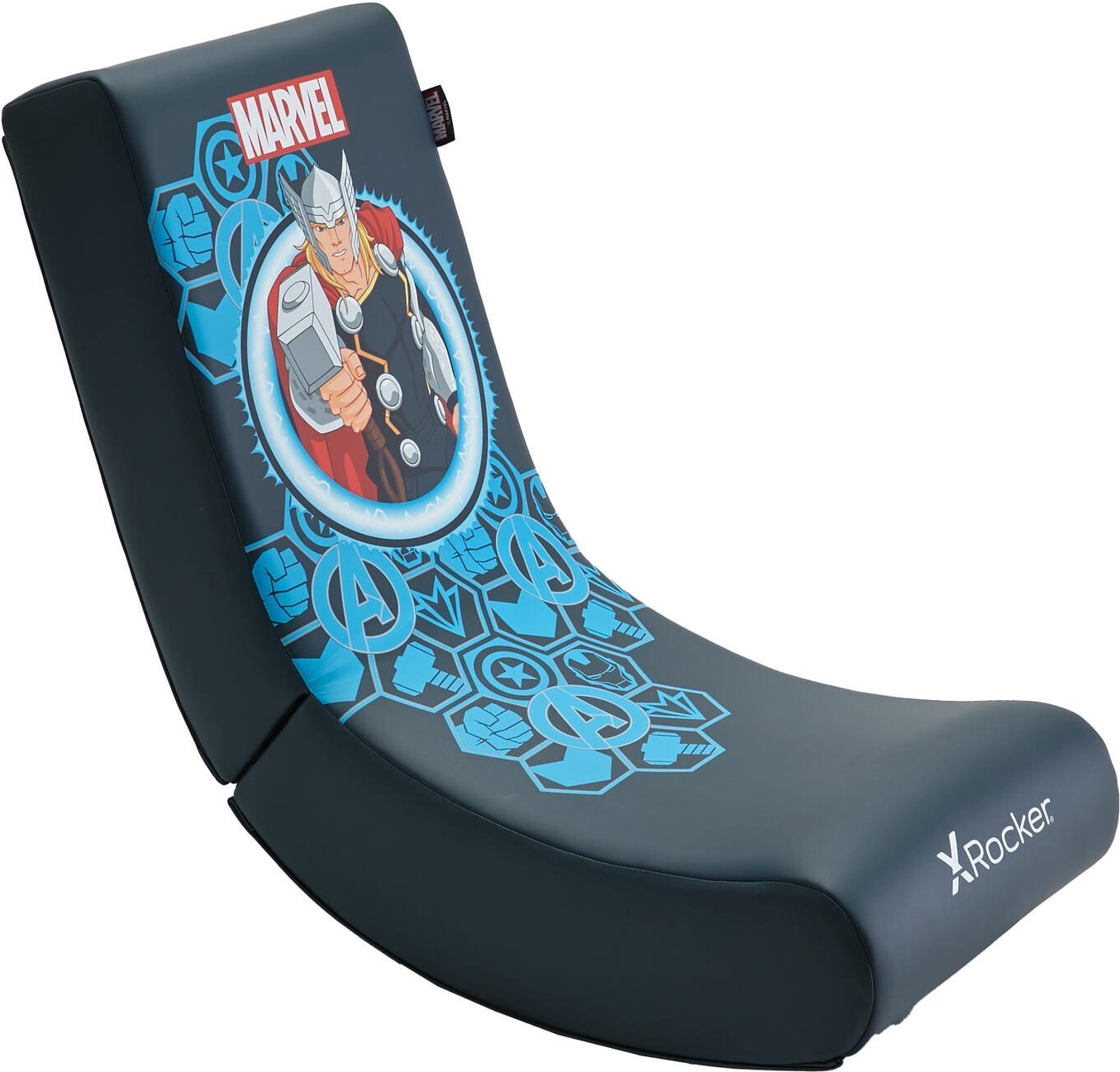 X Rocker Marvel™ Thor Floor Rocker Gaming-Bodensessel für Kinder & Jugendliche - dunkelblau (2021179)