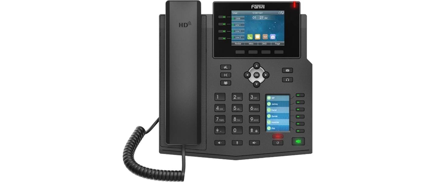 Fanvil X5U V2 IP-Telefon Schwarz