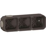 Legrand Plexo NEW 3fach Gehäuse 069603L horizontal u.vertikal anthrazit 1 (069603L)