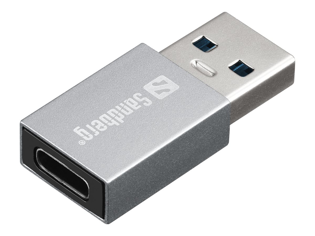 Sandberg USB-Adapter USB-A zu USB-C Aluminium