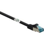 Renkforce RF-5047482 Netzwerkkabel Schwarz 0,25 m Cat6a S/FTP (S-STP) (RF-5047482)