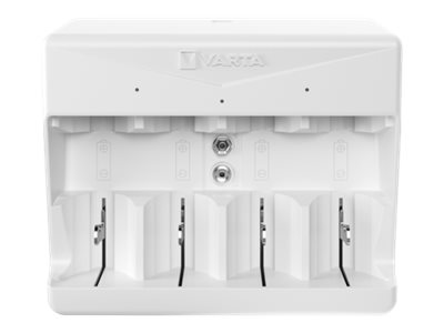 Varta Universal Charger Batterieladegerät für AA, AAA, C, D, 9V USB-C Weiß