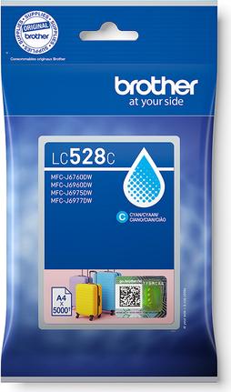 Brother Tintenpatrone LC-528C Cyan (ca. 5000 Seiten) (LC528C)