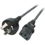 EFB-Elektronik Netzleitung China - C13 180°, schwarz, 1,8 m, 3 x 0,75 mm² Hersteller: EFB Elektronik (EK492.1,8V2)