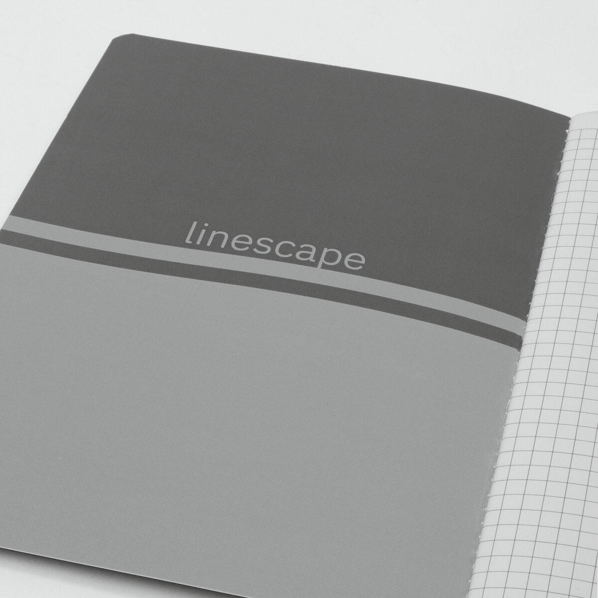 Sigel Linescape LS306 A5 68 Blätter Kariert Dunkelgrau, Grau
