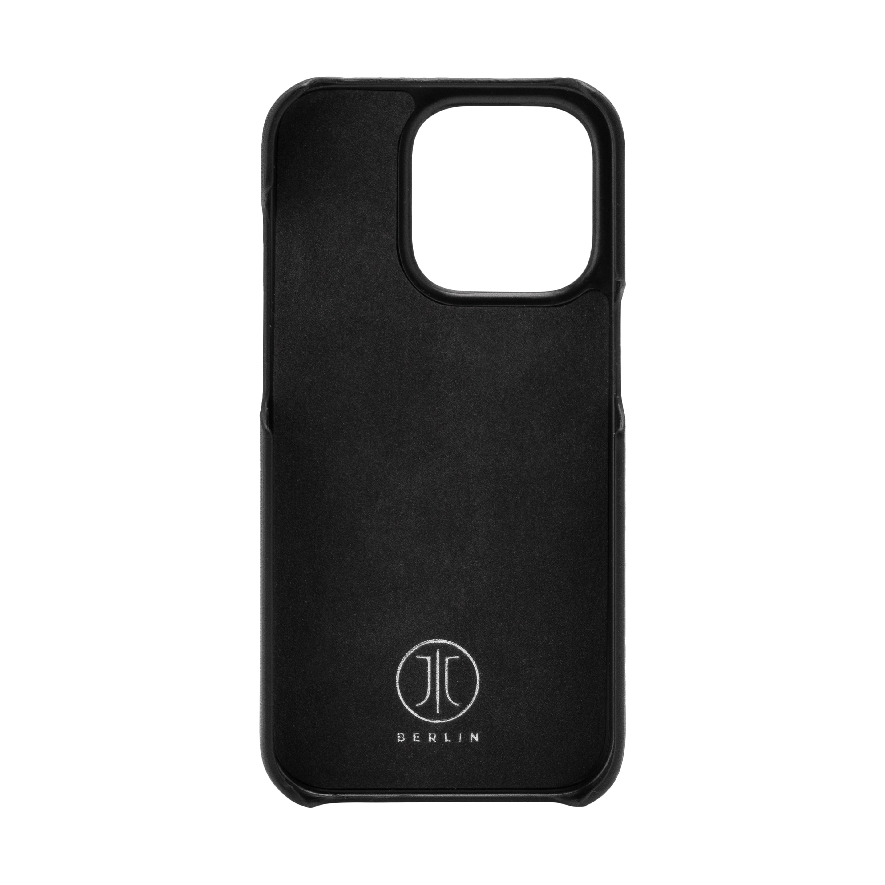 JT Berlin Kreuzberg Echtleder Backcase für Apple iPhone 14 Pro Max 6,7" Schwarz