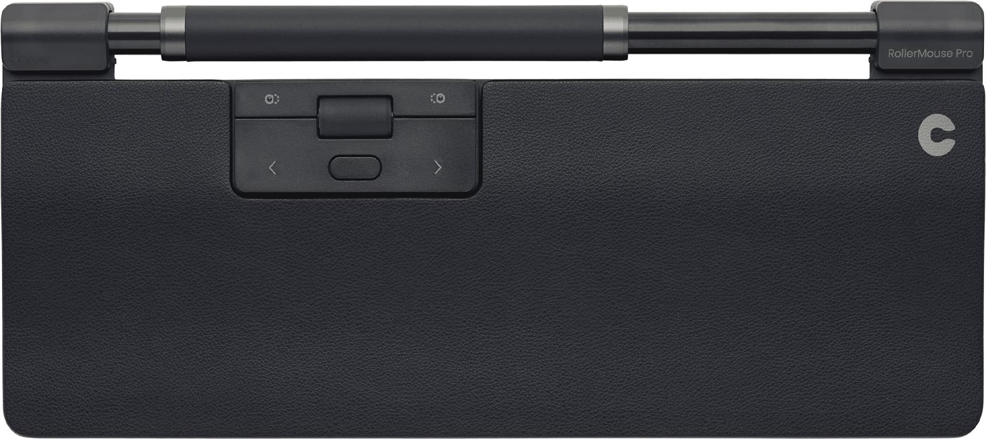 Contour RollerMouse Pro Kabellose Zentrale Maus mit Veganer Leder-Handgelenkauflage Grau