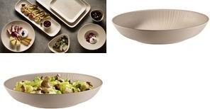 APS Speiseteller NERO tief, Durchmesser: 225 mm, sand aus Melamin, stapelbar, spülmaschinengeeignet, hitze - 1 Stück (85414)