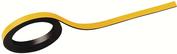 MAUL HEBEL Magnetstreifen (B)5 mm x (L)1.000 mm, gelb beschriftbar, individuell zuschneidbar, Stärke: 1 mm (65201-15)