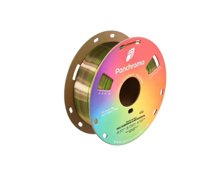 Polymaker Panchroma PLA Dual Silk Aubergine Filament 1,75 mm 1 kg (Lime-Magenta)